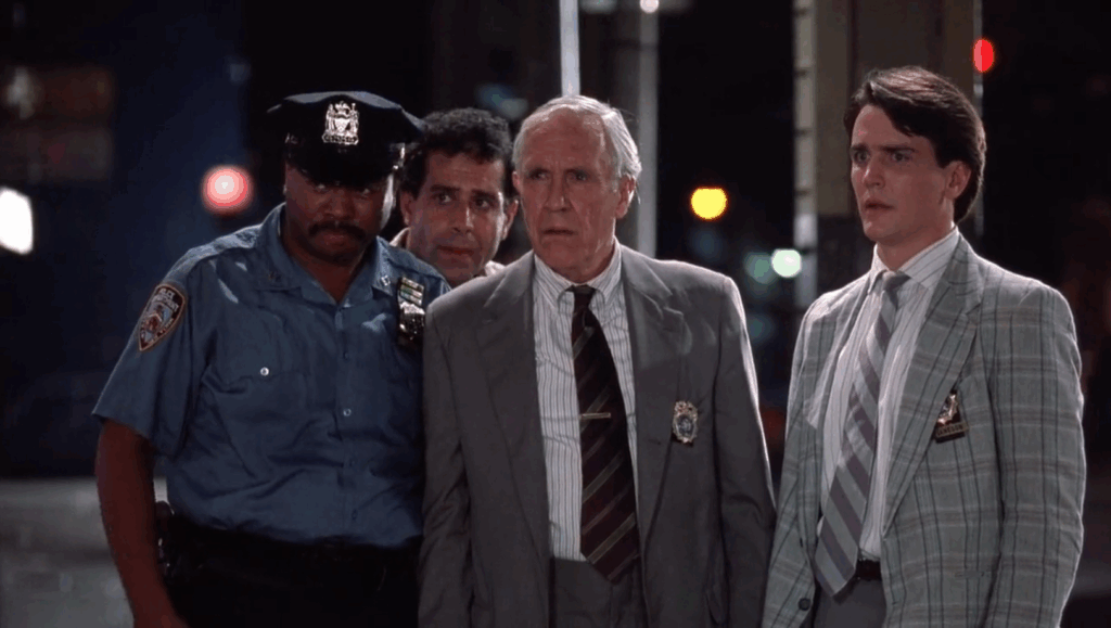 Jason Robards in Quick Change, looking confused